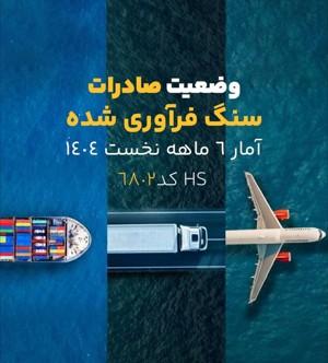 وضعیت صادرات سنگ ایران در نیمه اول سال ۱۴۰۴: چالش‌ها و فرصت‌ها