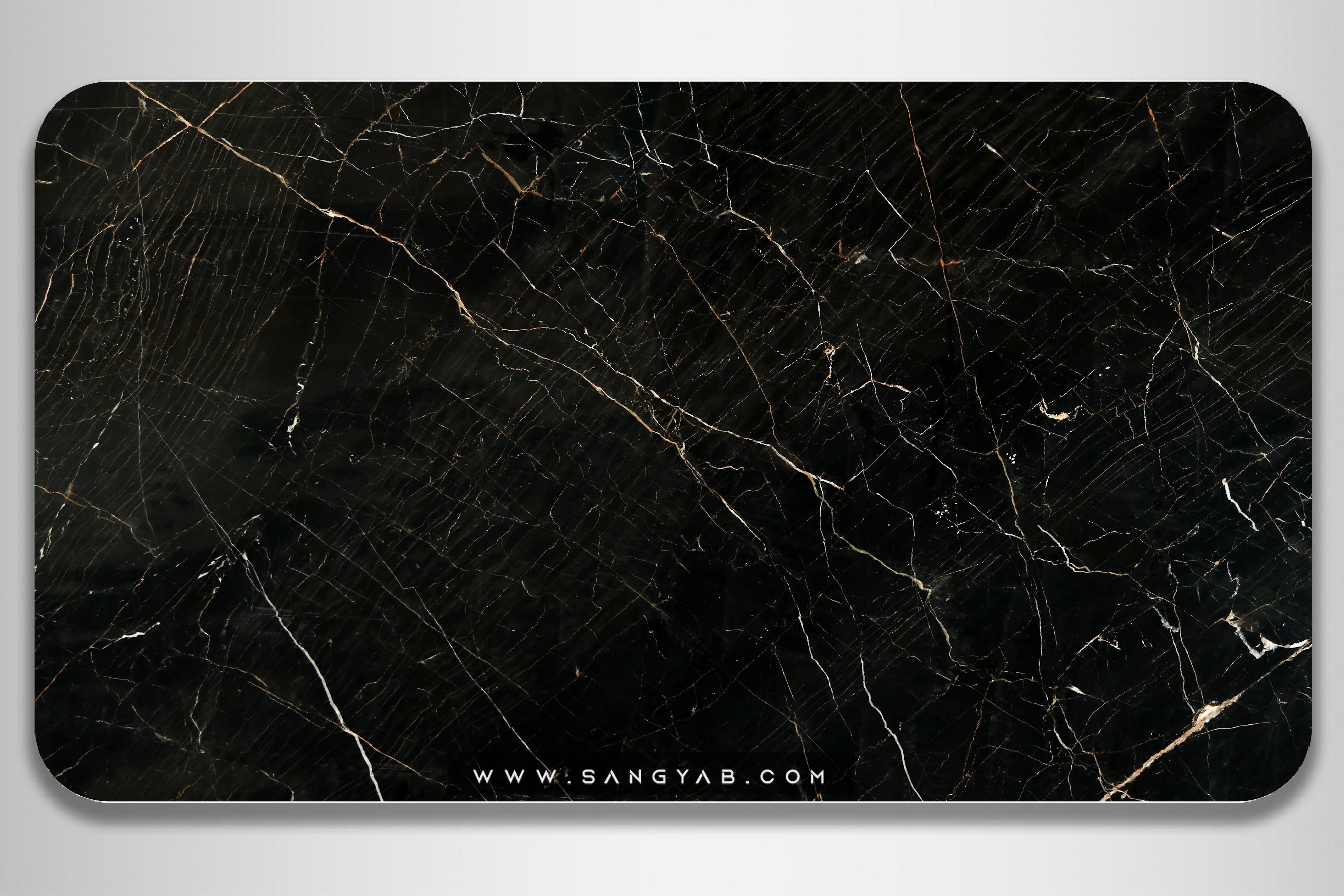 3D Black marble